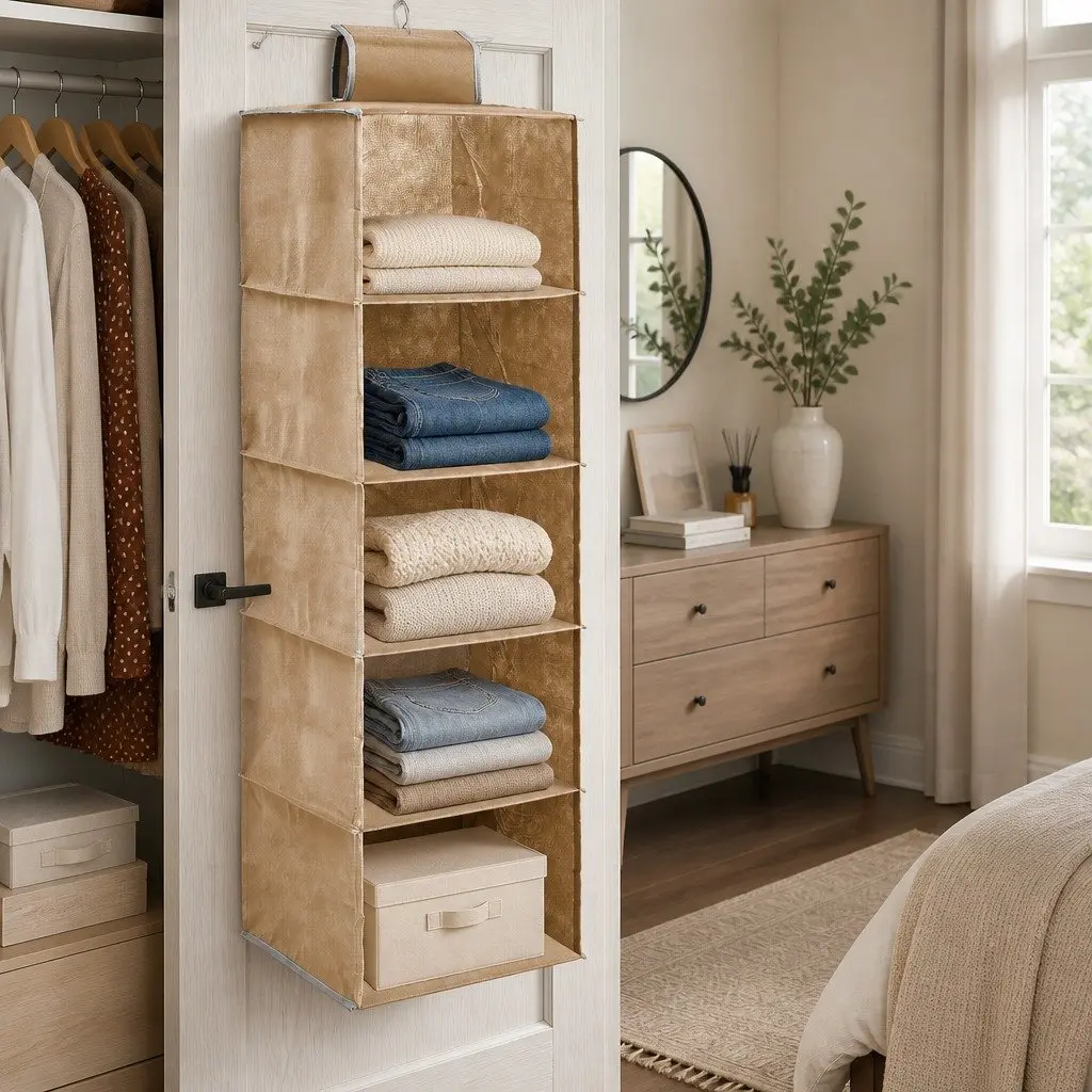 5-Tier Hanging Closet Organizer for Maximum Storage