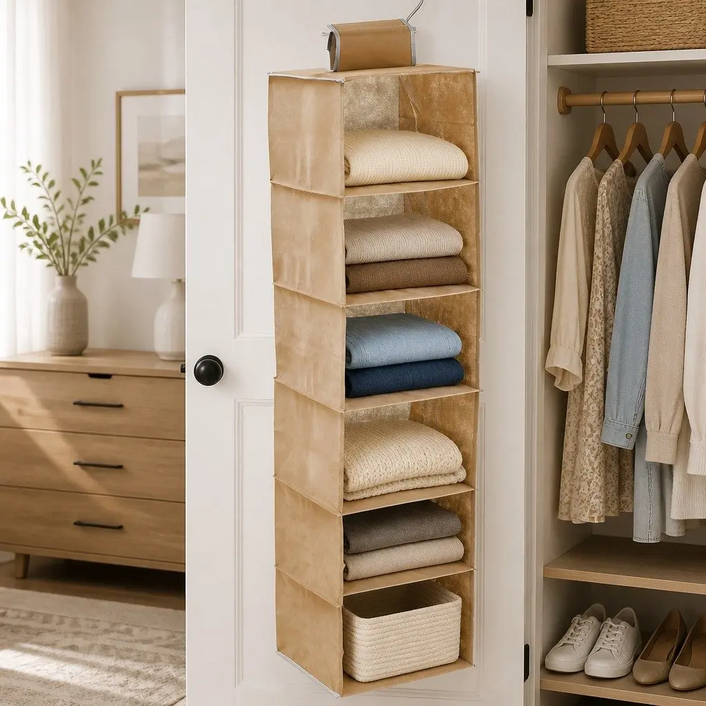 5-Tier Hanging Closet Organizer for Maximum Storage