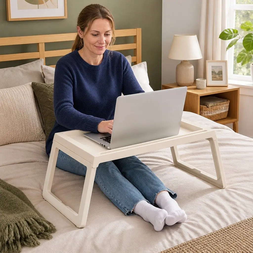 Multifunction Laptop Bed Desk with Drawer