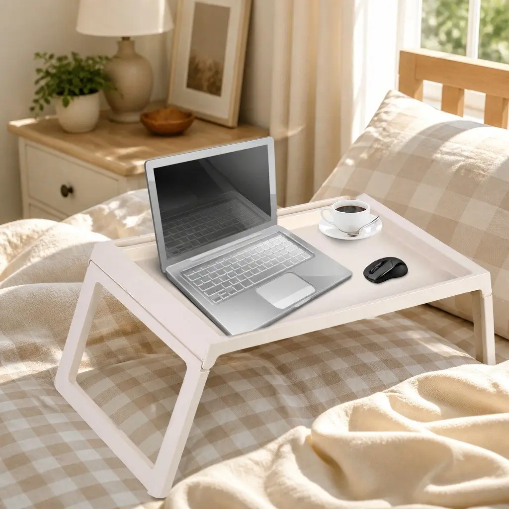 Multifunction Laptop Bed Desk with Drawer