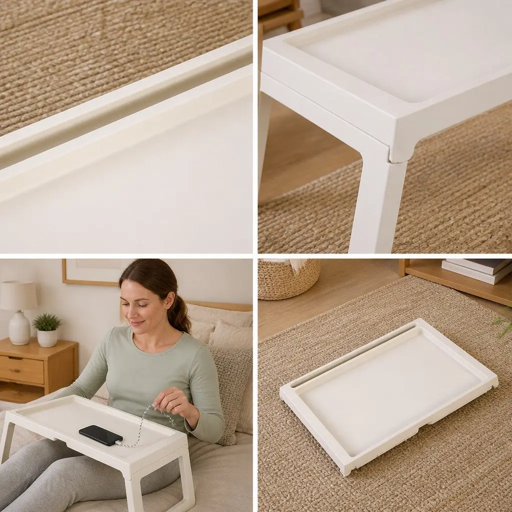 Multifunction Laptop Bed Desk with Drawer