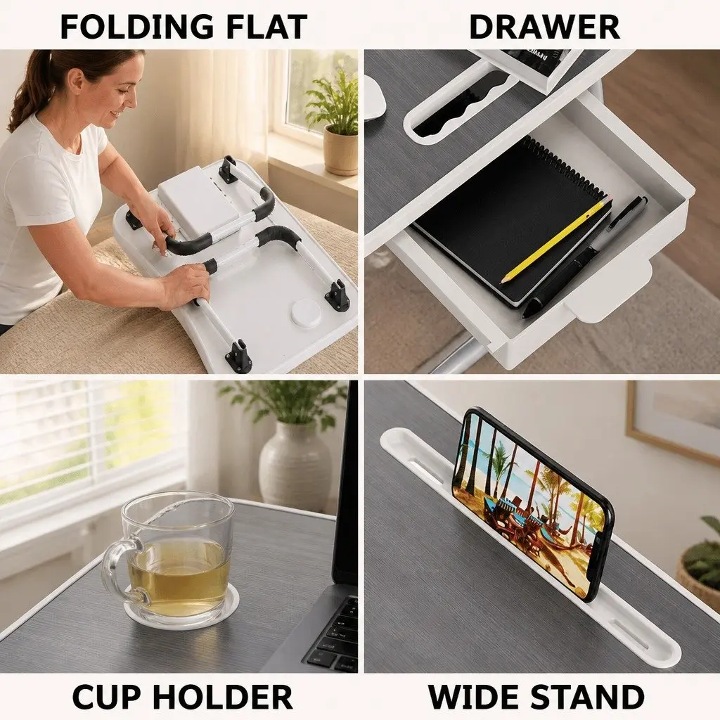 Foldable Portable Laptop Desk for Home Office and Study