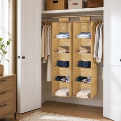Durable 5-Tier Hanging Closet Organizer for Smart Storage
