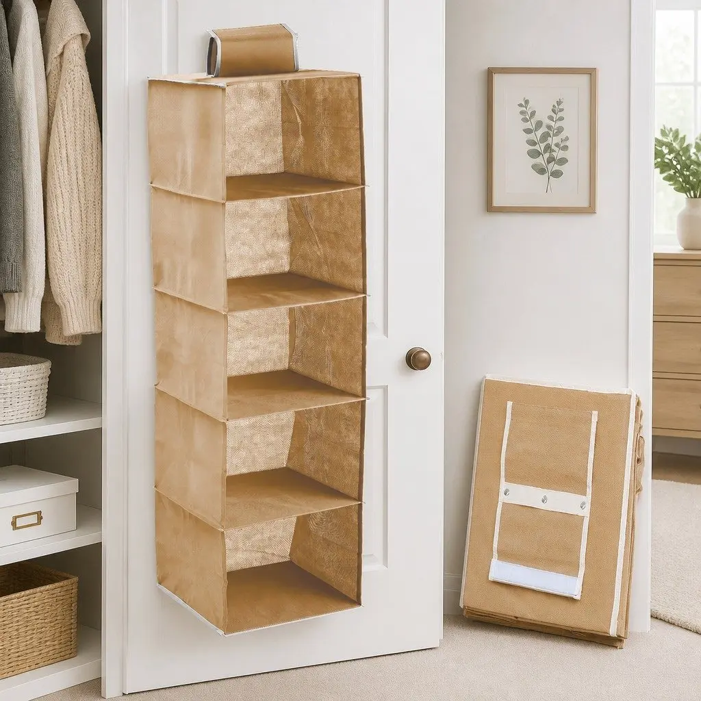 5-Tier Hanging Closet Organizer for Smart Storage