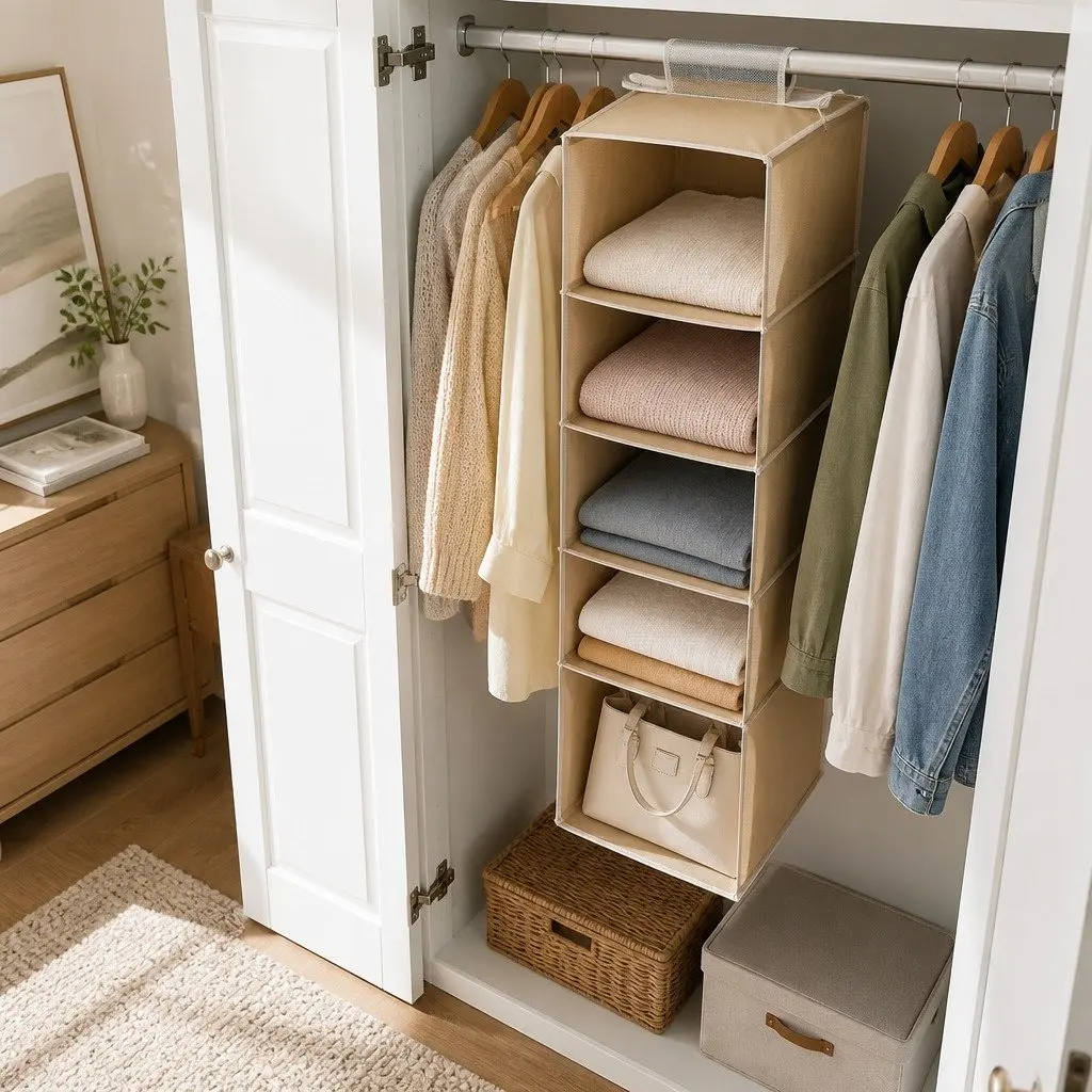 5-Tier Hanging Closet Organizer for Smart Storage