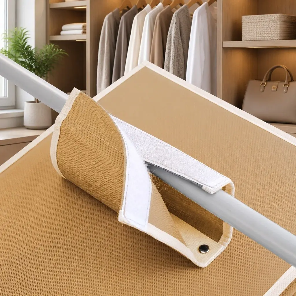5-Tier Hanging Closet Organizer Non-Woven Beige 3 Pack