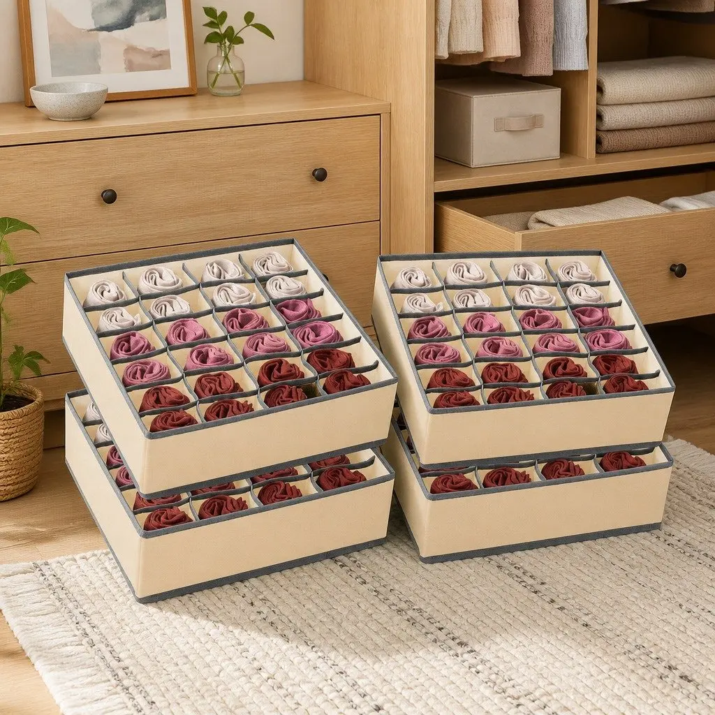 Drawer Organizer Storage Boxes Set of 4
