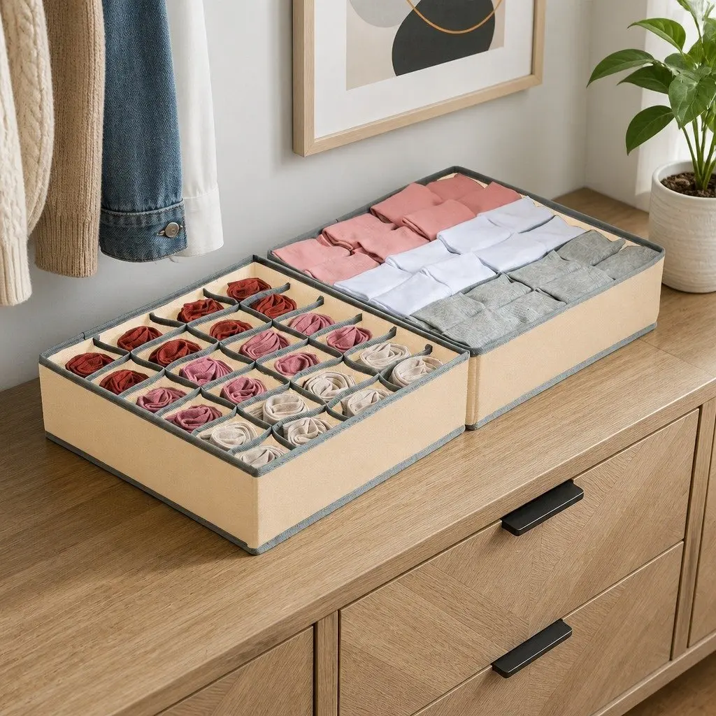 Drawer Organizer Storage Boxes Set of 4
