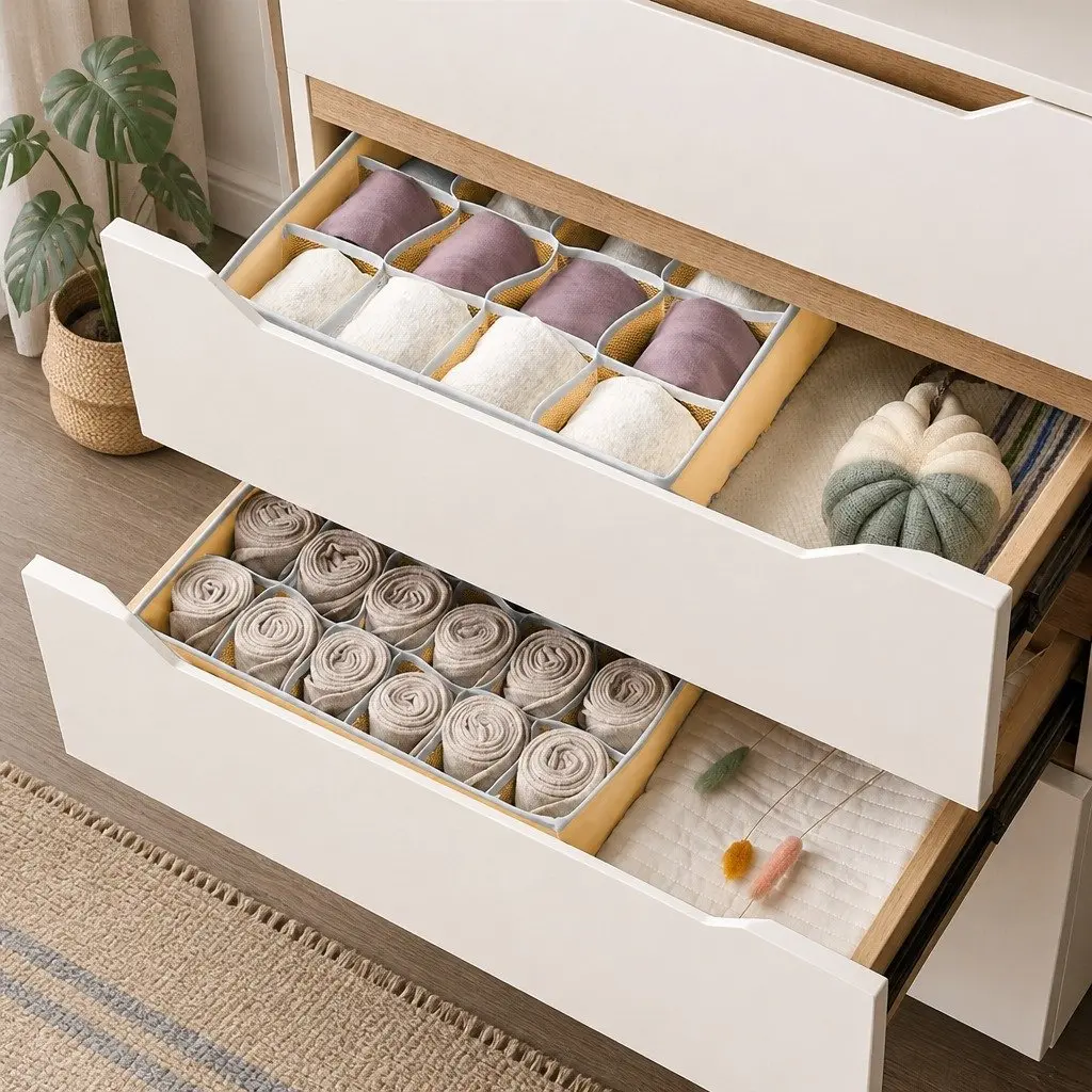 Drawer Organizer Storage Boxes Set of 4