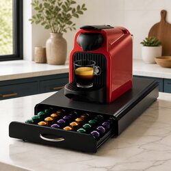 Premium Coffee Pods Storage Drawer for 60 Nespresso Capsules