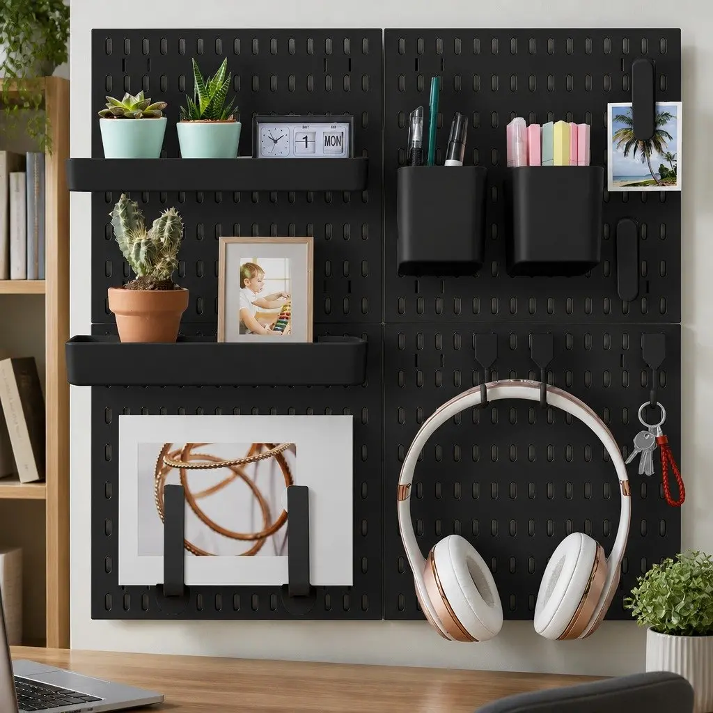 Pegboard Combination Kit with 18 Accessories
