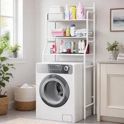 3-Tier Laundry Storage Rack for Over Washing Machine