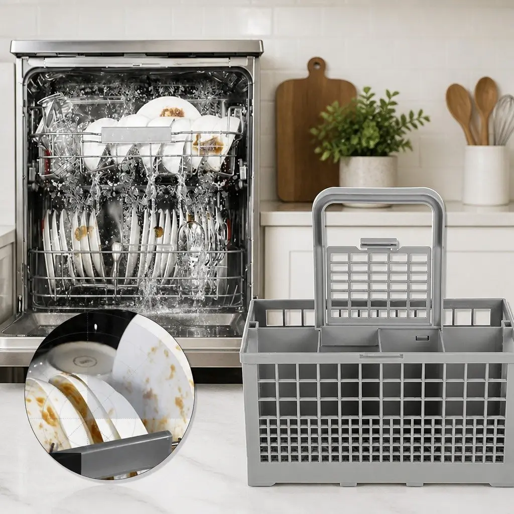 Dishwasher Cutlery Basket with 8 Slots