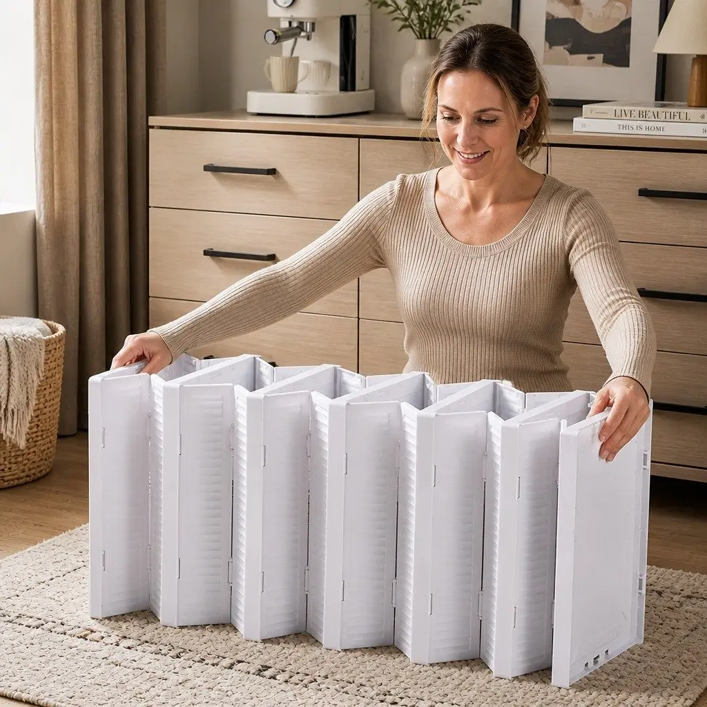 6-Tier Stackable Shoe Storage with Clear Doors
