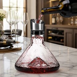 Exceptional Wine Decanter with Waterfall Aerator Design