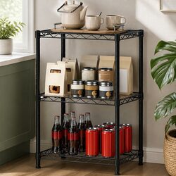 Heavy-Duty 3-Tier Metal Storage Shelves for Every Room