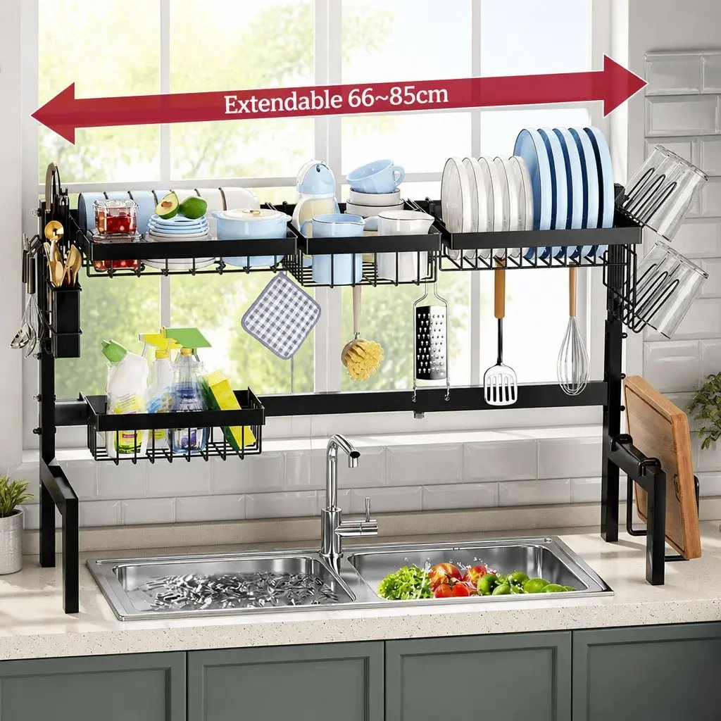 Adjustable Over Sink Dish Drying Rack