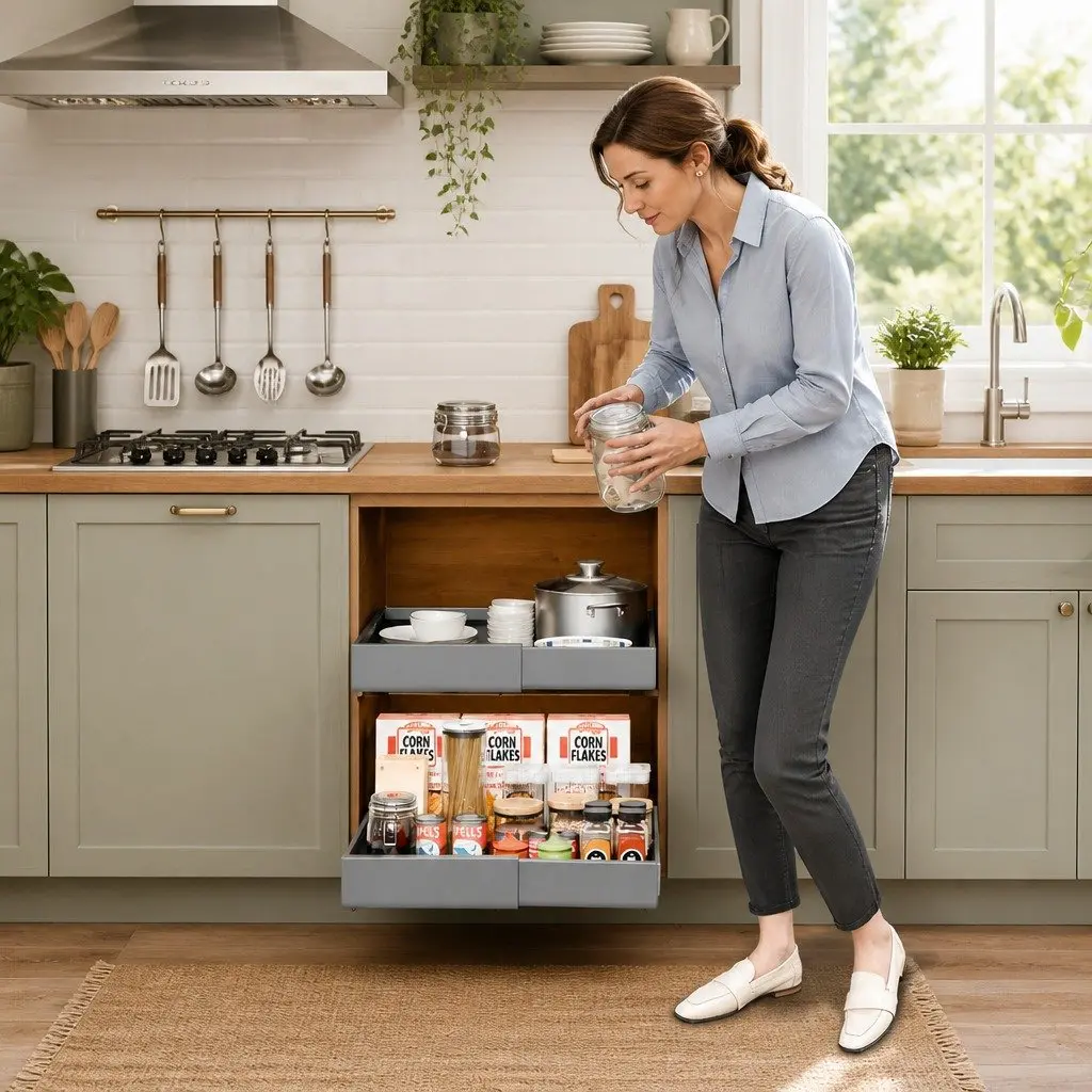 Pull Out Cabinet Organizer 2 Pack