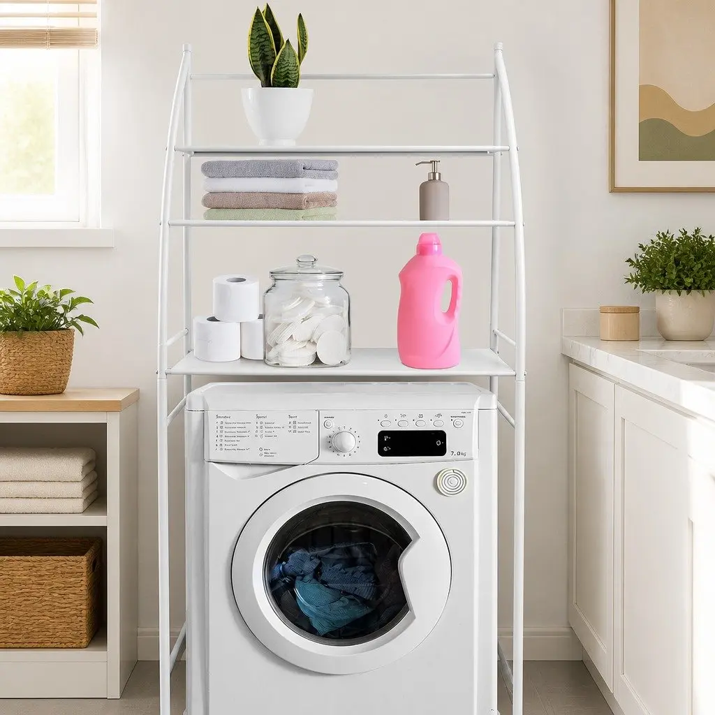 3-Tier Over Washing Machine Storage Rack