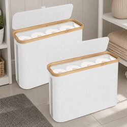 High-Quality Toilet Paper Storage Basket 2 Pack