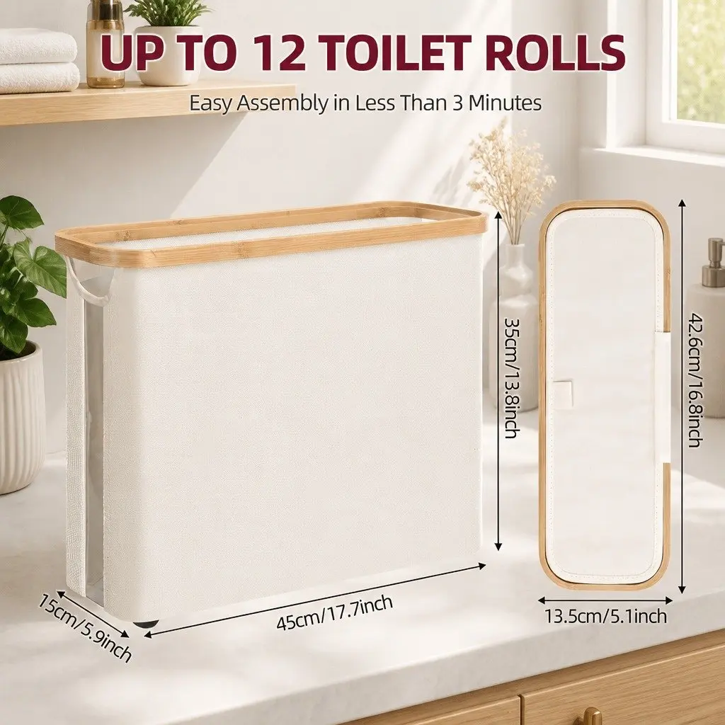 Toilet Paper Storage Basket 2 Pack