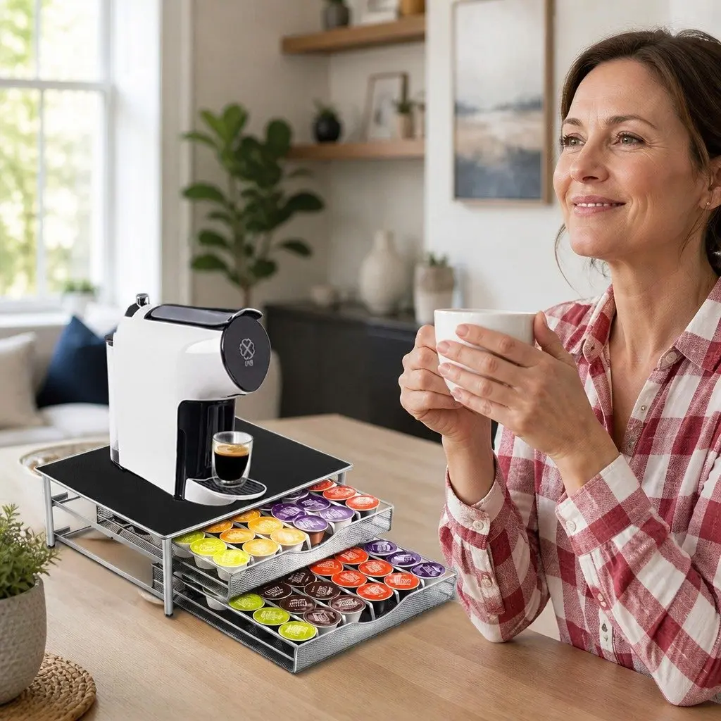 2-Tier K-Cup Coffee Pod Organizer with 72 Capacity