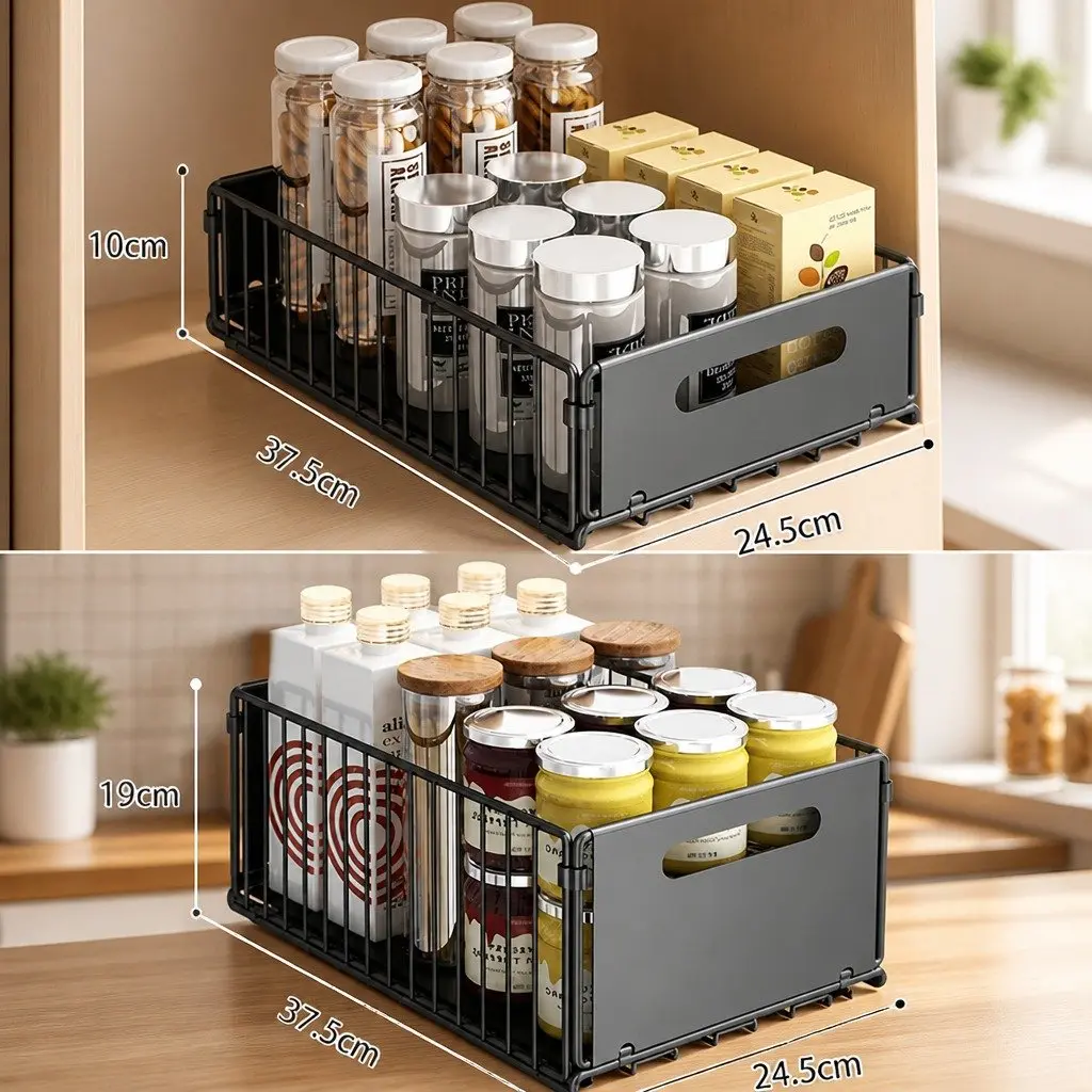 Pull-Out Cabinet Organizer Drawers 2 Pack