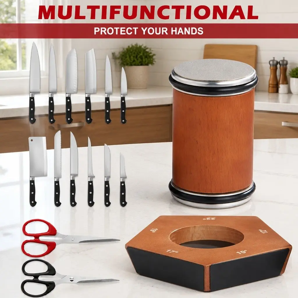 Rolling Knife Sharpener Kit with 5 Angles