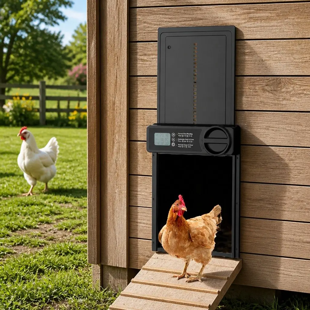 Automatic Chicken Coop Door Opener with LCD Control