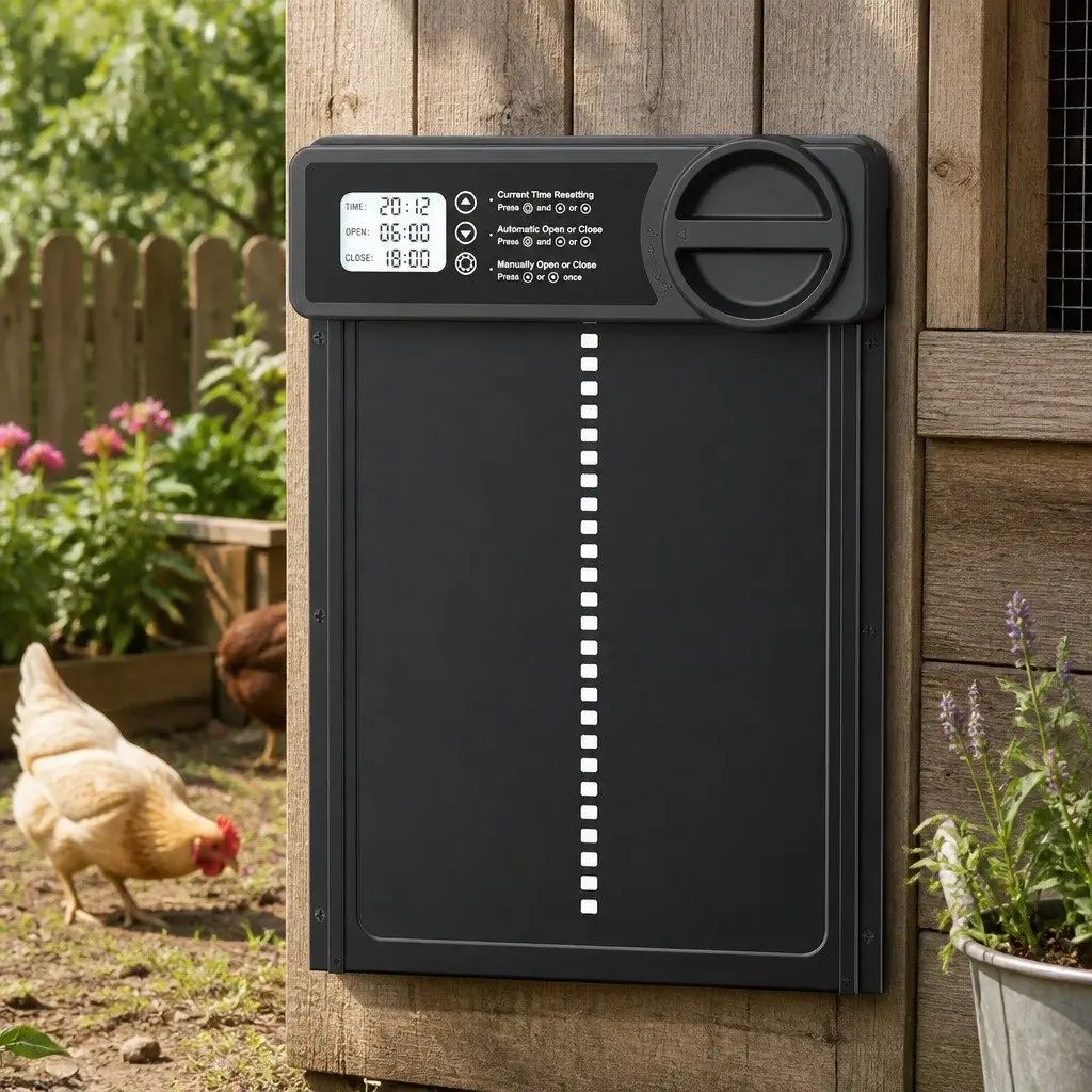 Automatic Chicken Coop Door Opener with LCD Control