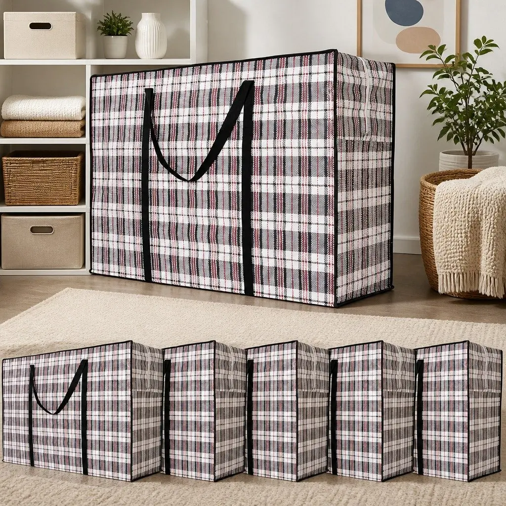Storage Bags 6 Pack Extra Large Zipper Handles Organizers for Home