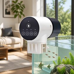 Automatic Fish Feeder with Timer Rechargeable Aquarium Tank Moistureproof