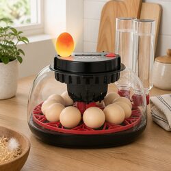 12 Egg Incubator Automatic Turning LED Display Temperature Humidity Control