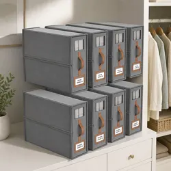 High-Quality Bed Sheet Organizer Storage Box Set of 8