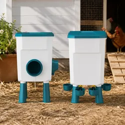 Premium Automatic Chicken Feeder and Waterer Set