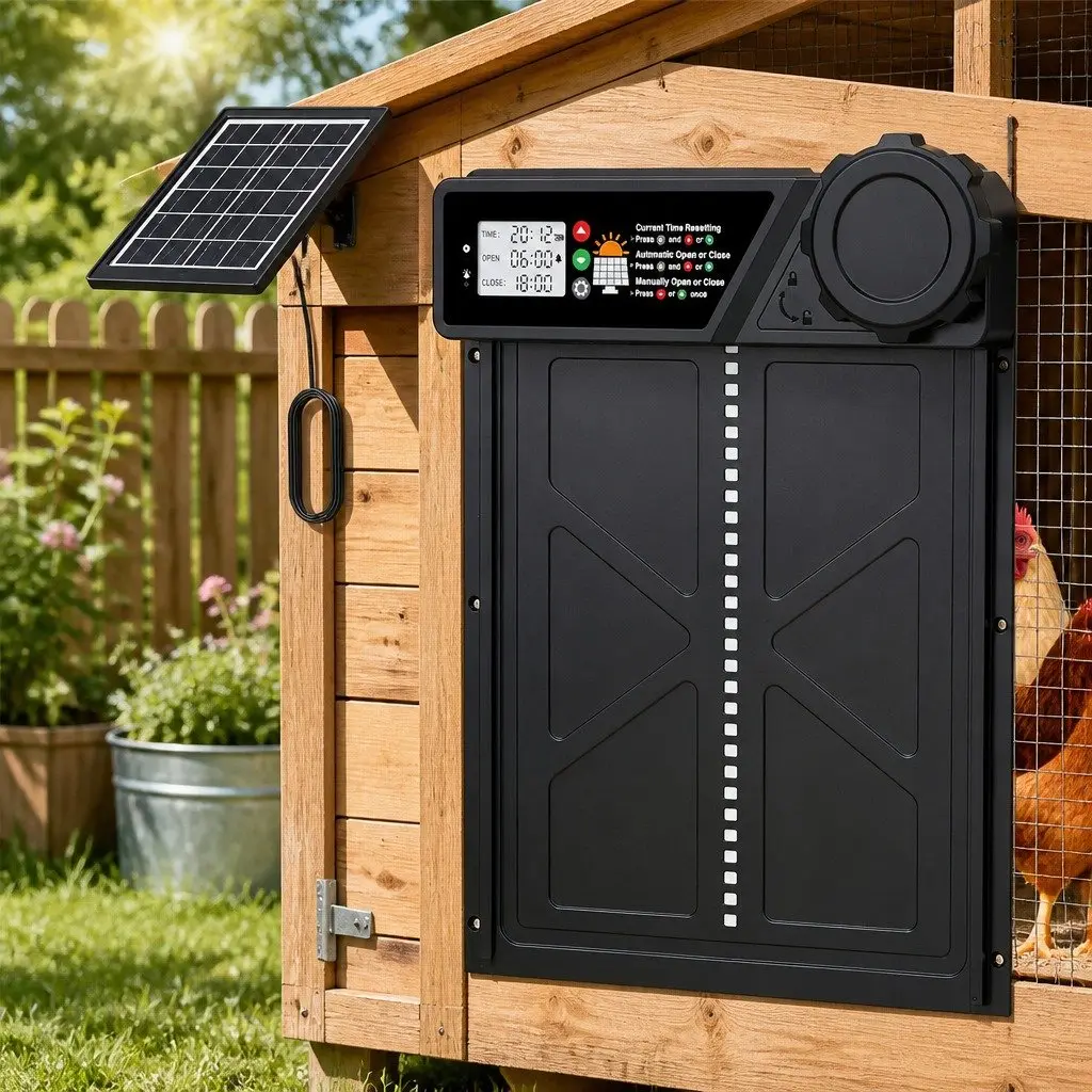 Automatic Chicken Coop Door with Solar and USB-C