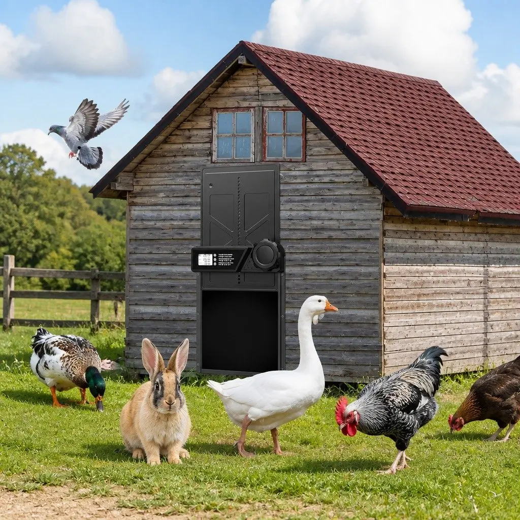 Automatic Chicken Coop Door with Solar and USB-C