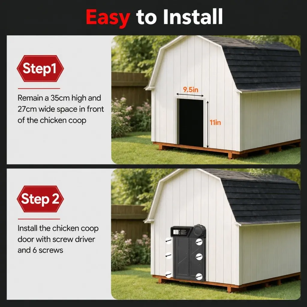 Automatic Chicken Coop Door with Solar and USB-C