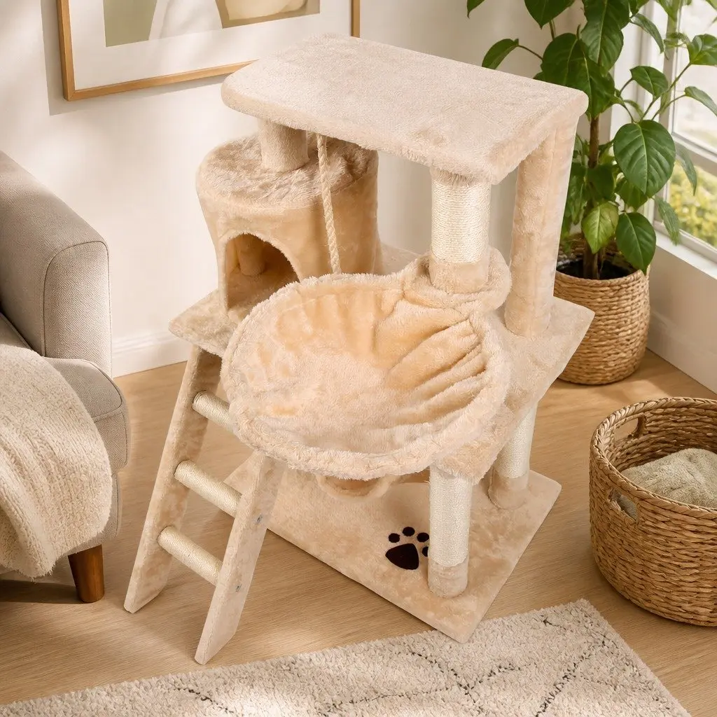 Multi-Level Cat Tree Tower for Indoor Cats