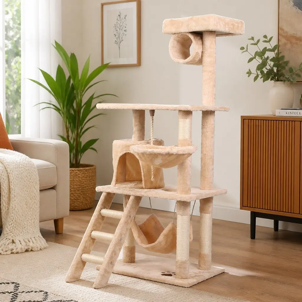 Multi-Level Cat Tree Tower for Indoor Cats