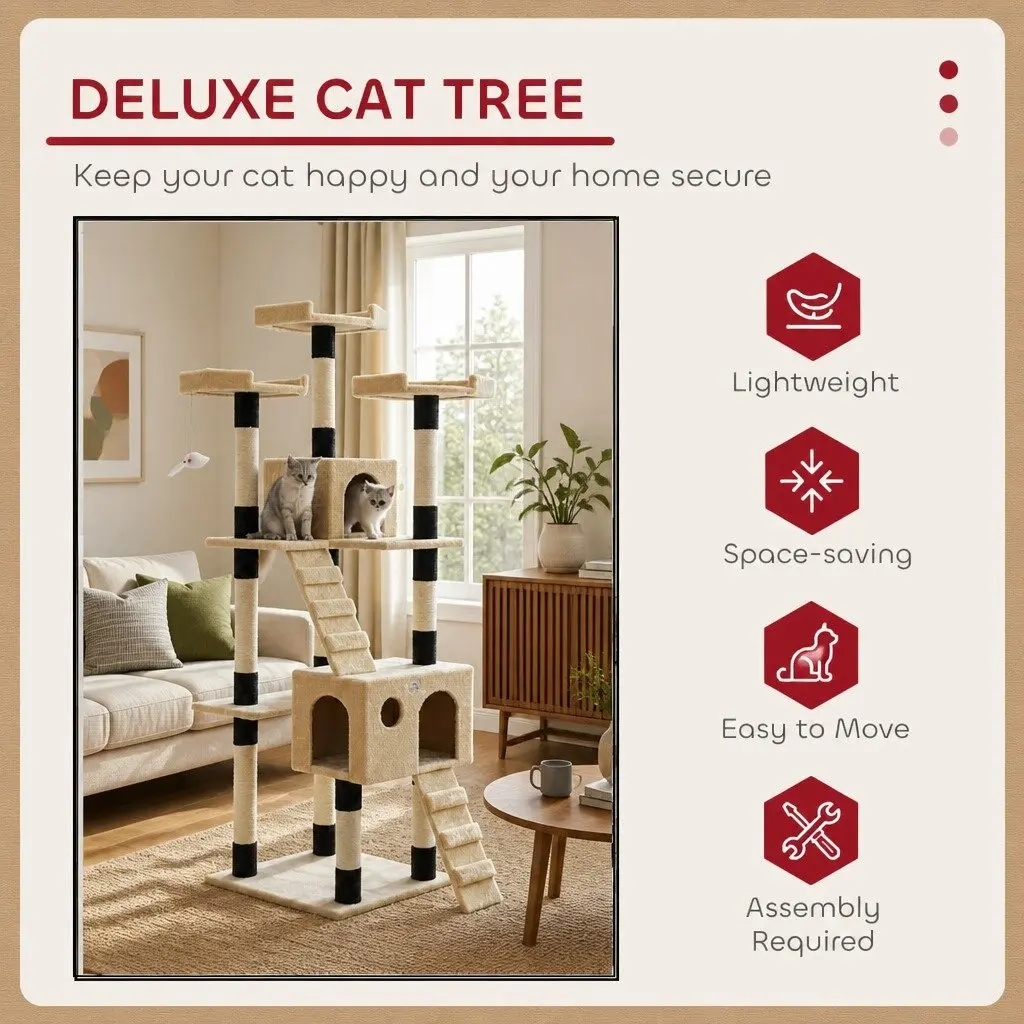 180cm Cat Tree Tower for Indoor Cats