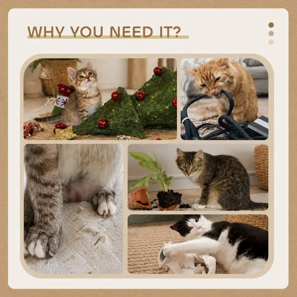 Cat Tree Tower 180cm with Plush Perches