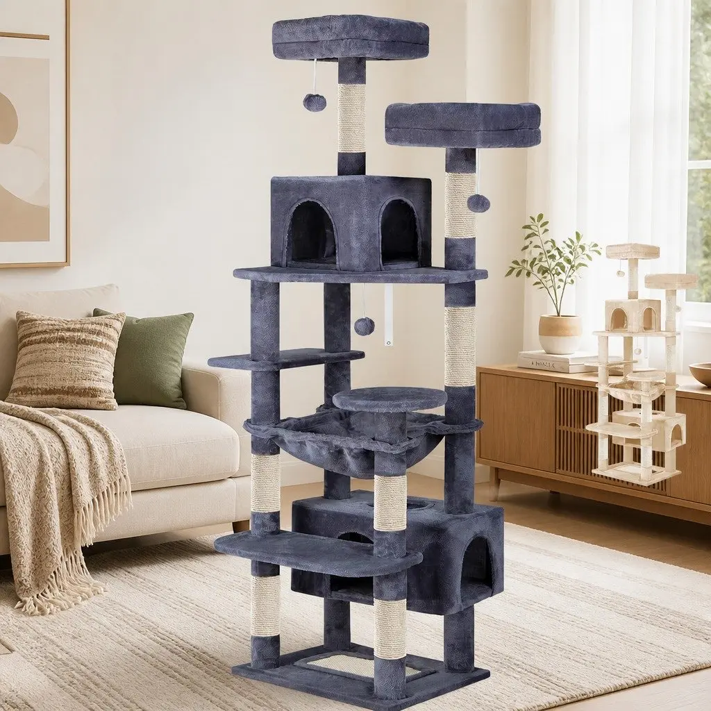 Cat Tree Tower 180cm with Plush Perches