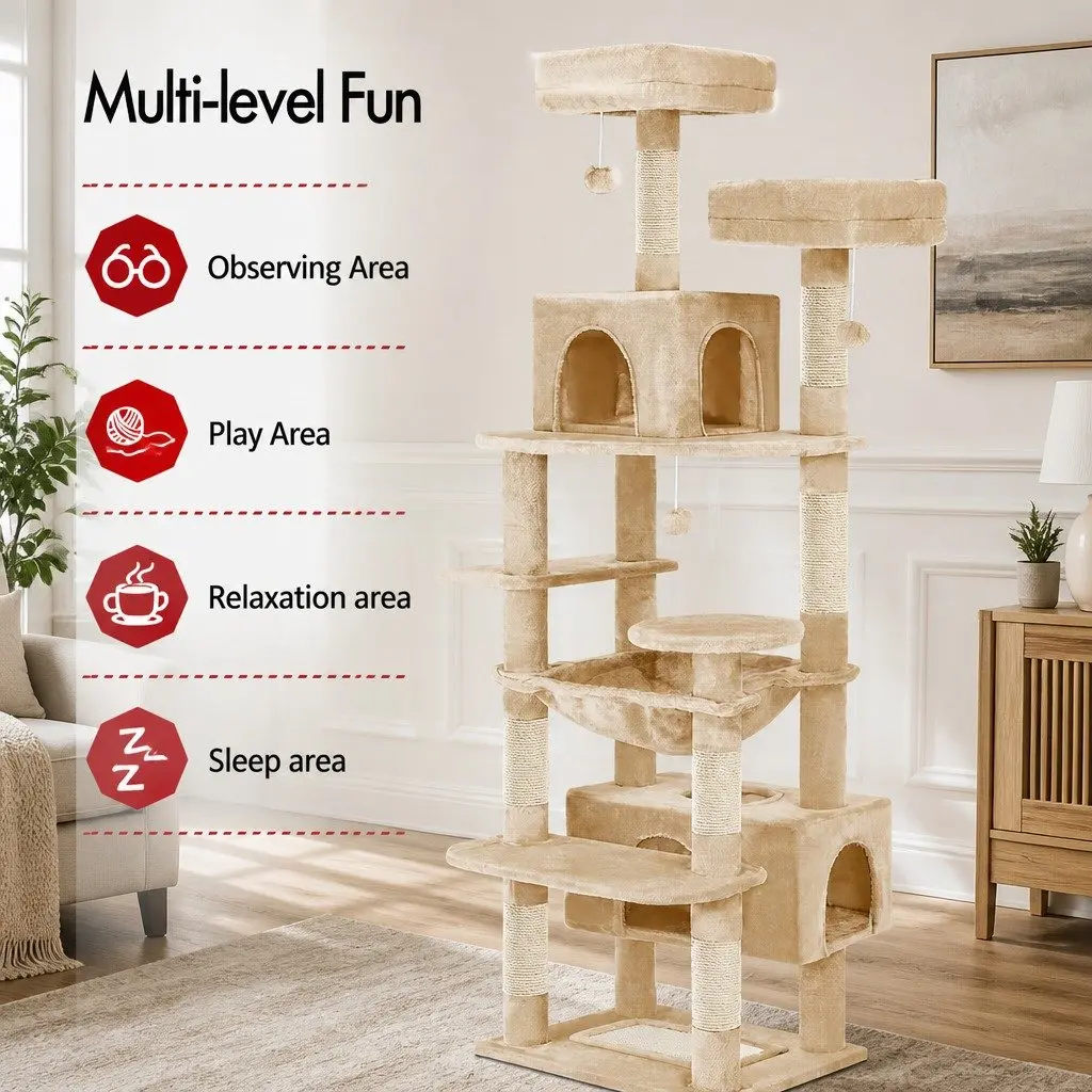 180cm Cat Tree Tower for Indoor Cats