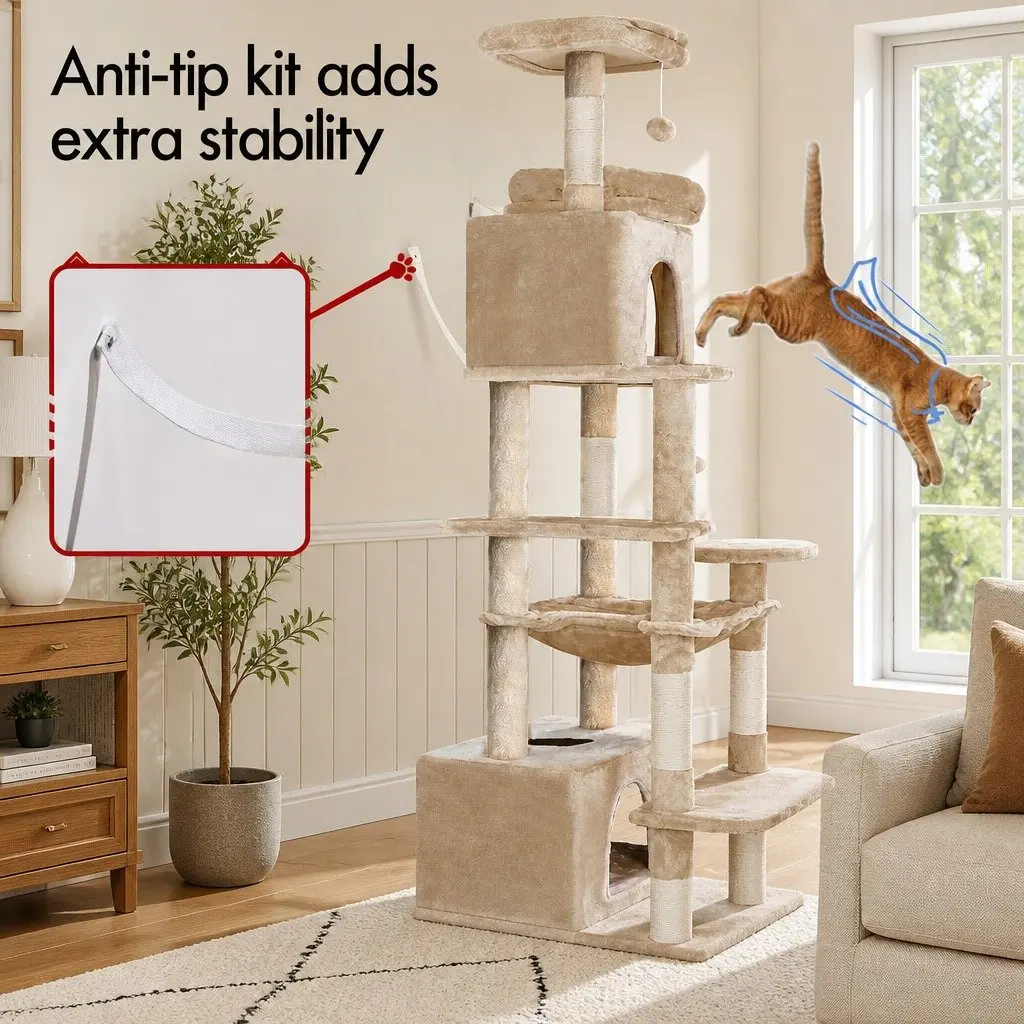 180cm Cat Tree Tower for Indoor Cats