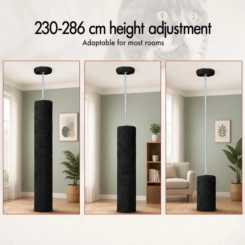 Adjustable Height Cat Tree Tower for Indoor Use