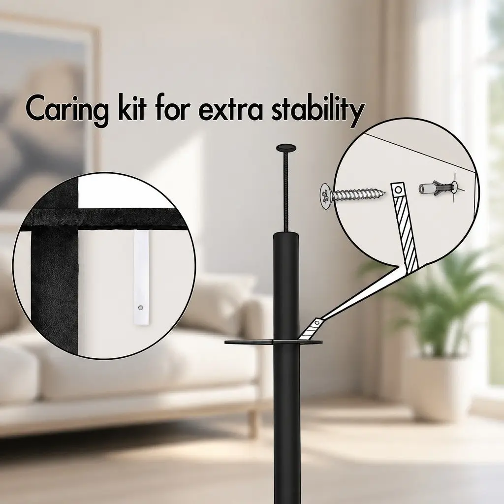 Adjustable Height Cat Tree Tower for Indoor Use