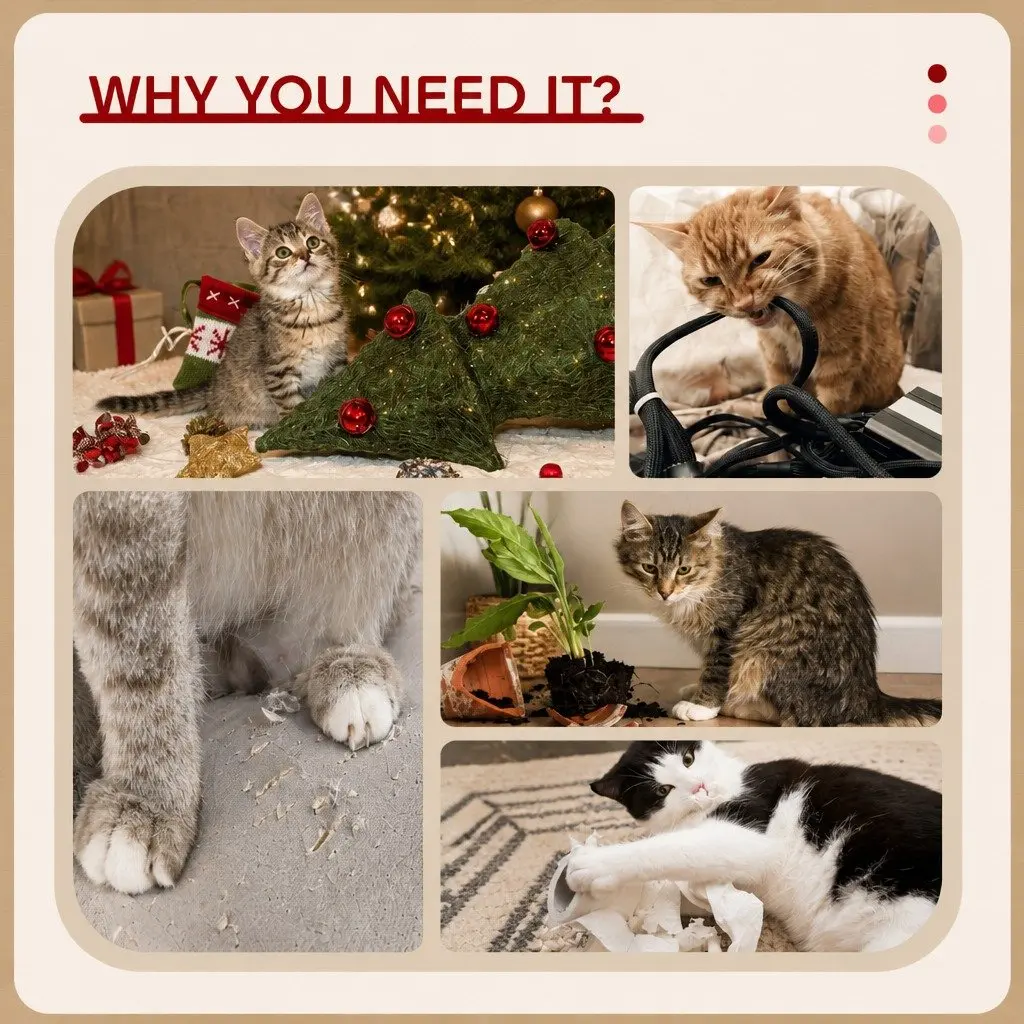 Cat Tree Tower 180cm for Indoor Cats with Plush Perches