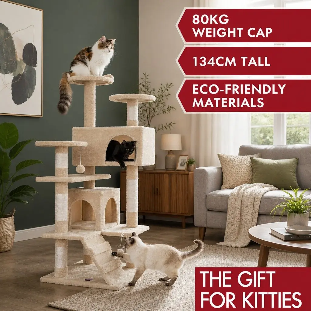 180cm Cat Tree Tower for Indoor Cats