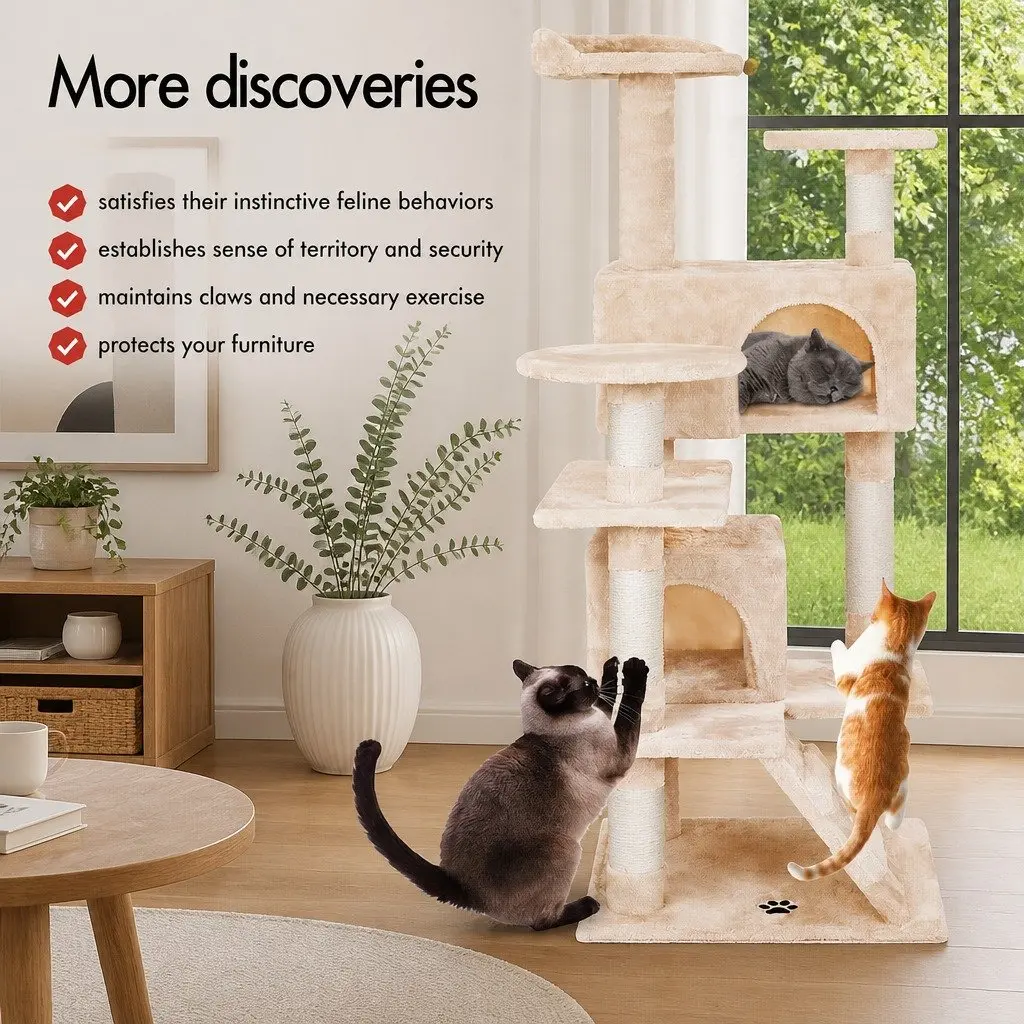 180cm Cat Tree Tower for Indoor Cats
